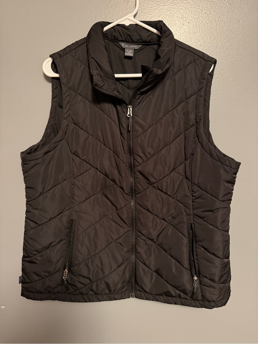 Free Country Black Quilted Puffer Vest